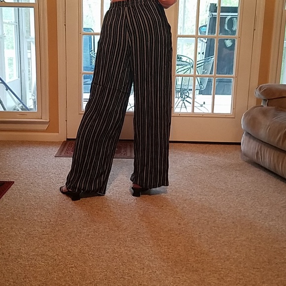 Pants women's med soft palazzo pants - Picture 7 of 7